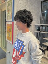 ヘアー アレス(hair ales)&nbsp;ショートパーマ　くせ毛カット　ショートスタイル　ウルフ