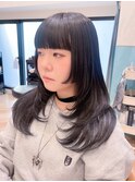 レイヤーカット×グレージュ×ウルフカット×韓国ヘア×立川