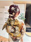 横浜卒業式ヘアセット着付け袴ハイトーンカラーダブルカラー韓国