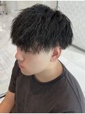 縦落ちツイストパーマ メンズカット