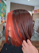 アグー(Aguu) インナーカラーとボブ