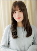 グレーベージュアッシュ姫カットレイヤースタイルX志木30代40代