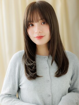 カバーヘア ブリス 志木南口駅前店(COVER HAIR bliss) グレーベージュアッシュ姫カットレイヤースタイルX志木30代40代