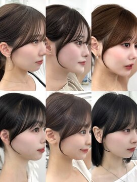 アマトウキョウ アユンチェ(AMA TOKYO×AYUNCHE) 前髪顔まわり韓国ヘアレイヤーカットサイドバンク2wayバンク韓国
