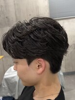 ビカムメンズヘアー 栄店(become men's hair)&nbsp;ジェントルパーマジェントルショートかきあげビジネスニュアンス
