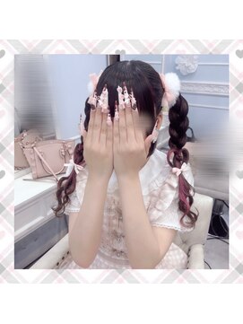 新宿コットン(cotton hair) 編み下ろしハートツイン