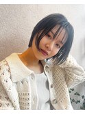 ミニボブ×顔まりレイヤー