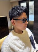 MEN’S HAIR/ブルーブラック/フェザーパーマ/瀬田