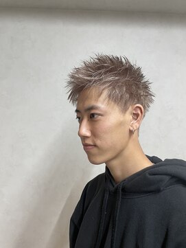 MEN’S HAIR/サーフカール/刈り上げセンターパート/千葉駅