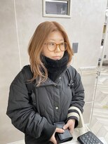 キラーナセンダイ(KiRANA SENDAI)&nbsp;ミルキーオレンジベージュ×ミディアムレイヤー