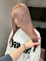 ミル 心斎橋(MIL)&nbsp;ミルクティーピンク/髪質改善ストレート/ハイトーン【心斎橋】