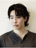 メンズカットウルフカットメンズパーマグランジパーマミディアム