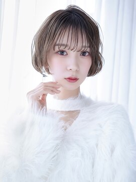 アルバム 銀座(ALBUM GINZA) マロンベージュショートボブ_F1846