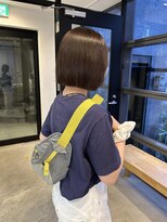 ニーイチイチ(211)&nbsp;切りっぱなしボブ/ボブ/縮毛矯正/艶髪