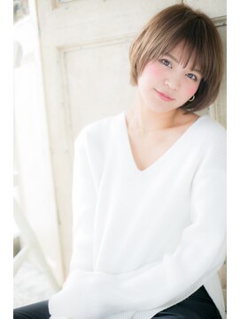 モッズ ヘア 福岡姪浜店(mod's hair) 自然体の魅力♪万能ショートボブb