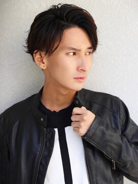 アフロート ディル(AFLOAT D'L) ◆AFLOAT◆サイドパートショート　ワイルドアップバング　テクノ