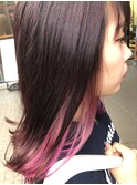 インナーカラーピンク