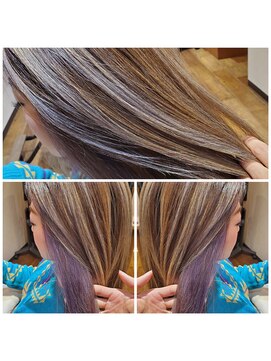 リライズ(RE.rise) バレイヤージュ&インナーカラー【札幌東区/東区】【東苗穂】