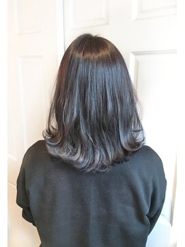 ヘアーワークス ヘルム 渋谷店(HAIR WORKS HELM) [HELM渋谷]ダークグレー外ハネアレンジ☆