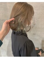 アティック ヘアーデザインアンドリラクゼーション(attic hair design&relaxation) ミルクティーベージュ×インナーミント