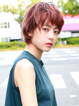 ラフィスヘアー ハーツ 松井山手店(La fith hair hearts) 【La fith】マッシュショート×ピンクベージュ