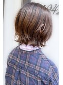 《knit銀座》大人可愛い20代30代40代ショートボブ丸み前下がり