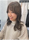 韓国人風セミロングスタイル
