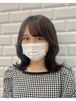 リルミー(Lilme)&nbsp;【イルミナカラー、ラベンダーグレージュ×くびれミディアム】