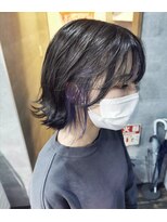 フロップニク(FLOPNIK) アッシュグレー×ムラサキインナー