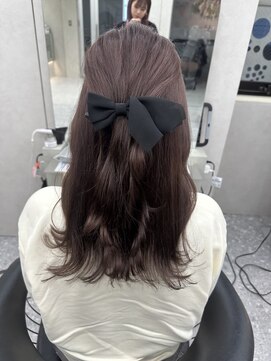 ロンド マーレ 天神大名店(Lond mare) イメチェン/チェリーブラウン/フェミニン/束感/ピンクカラー