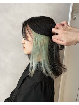 エイト ヘアサロン 渋谷本店(EIGHT) インナーカラー×ミントグリーン
