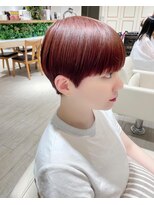 アルクバイネオリーブ 荻窪店(arc by neolive) ピンクオレンジブラウン♪マッシュショート