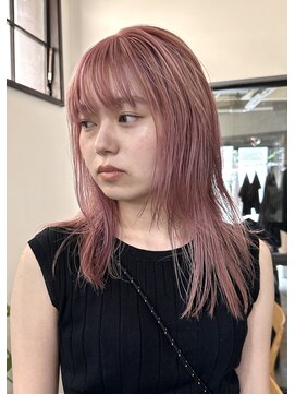 ナループロアオハナ(Nalu pu loa ohana) ピンクカラー／ブリーチカラー/ダブルカラー/春ピンク/ピンク