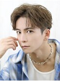 爽やかセンターパートメンズショート毛流れナチュラル