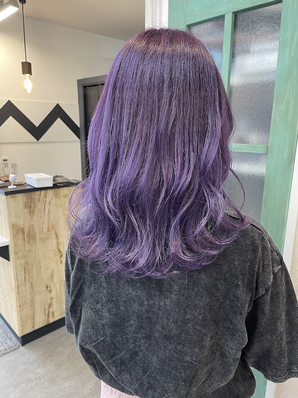 紫髪。 紫髪。 バイクパーツセンター 外装6点セット カラー：パープル ライブ