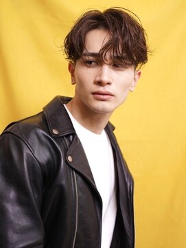 ピークアブー アヴェダ ギンザシックス(PEEK-A-BOO AVEDA GINZASIX) メンズパーマ/センターパート/ニュアンスパーマ/ビジネス