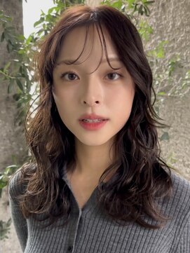 メゾンアクア 表参道(Maison ACQUA) ＋ウェーブミディアム似合わせカットミディアムパーマボブパーマ