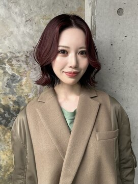 ソル ジングウマエ(SOL JINGUMAE) ボルドーカラー / レイヤーボブ