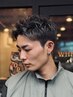 ダークグレー・ブルーブラック系カラー《ワンブリーチ+カラー+カット》