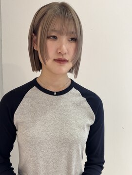 ヨーク(YOKE) 【YOKE】くすみベージュマロンベージュオリーブベージュボブ