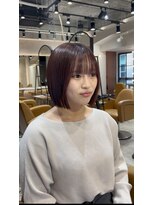 ロンド ルージュ 銀座店(Lond rouge)&nbsp;年齢顔型問わず人気な「切りぱなしボブ」