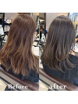 トルネード(TORNADO)&nbsp;外国人風グレージュレイヤーカット　n7.5.9