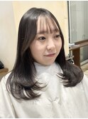 レイヤーカット/縮毛矯正/顔まわりカット