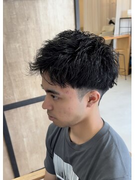 メンズギフト(men's GIFT) スパイキーショートツーブロックマッシュ刈り上げ