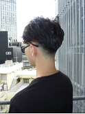 スキンフェード　毛流れパーマ