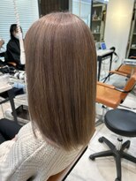アジールヘア 池袋東口店(agir hair)&nbsp;ブリーチ＆ダブルカラーミルクティーベージュ池袋東口