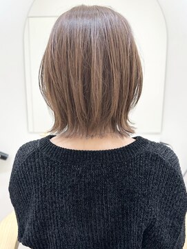 セイドット リー(Say. Ree) Say.切りっぱなしボブミニボブことりベージュシルキーベージュ