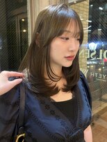 オルセン(OLSEN)&nbsp;オリーブベージュ/レイヤーカット