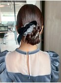 ロングおくれ毛前髪カット韓国ヘア_ba570011