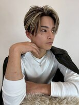 メンズサロン キング 高槻店(Men’s salon K!ng)&nbsp;韓国マッシュセンターパートツーブロックメンズハイライトウルフ